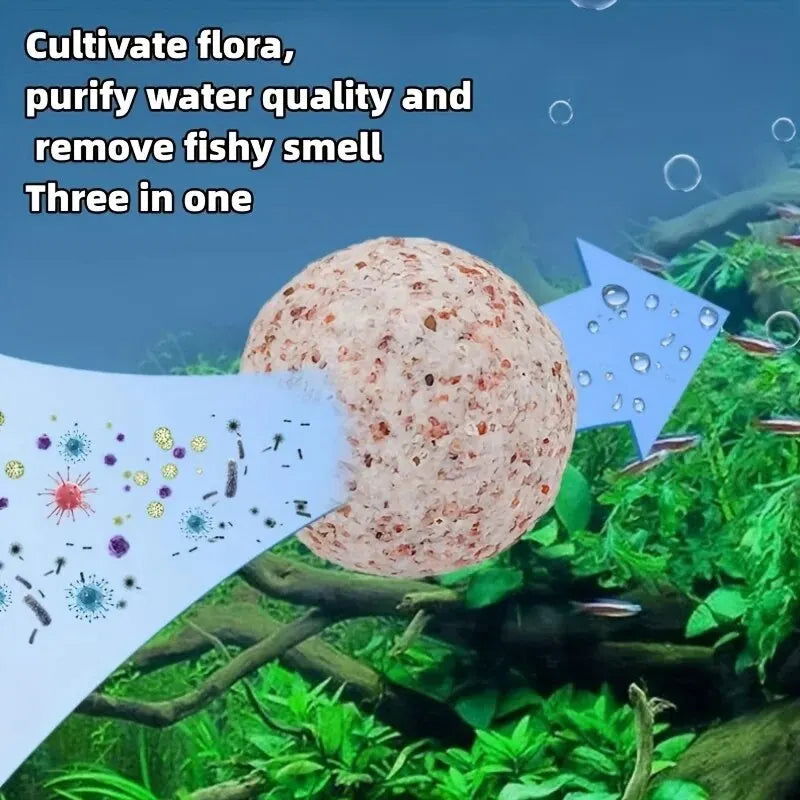 200g Aquarium Quartz Ball Fish Tank Filter Media Hollow Particles Biological Ball Bio Filter for Aquarium Accessories - Slobuy