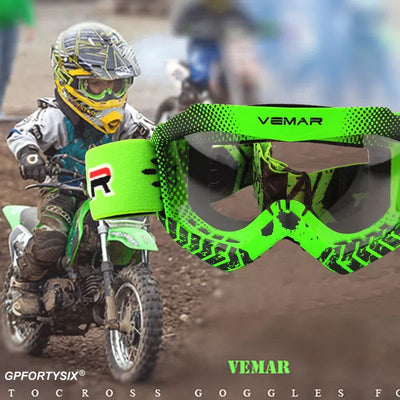 2020 Professional Children Motocross Goggles Kids Motorcycle Glasses Kid MX MTB Off-Road Dirt Bike Child Goggles For MX Helmet - Slobuy