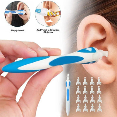 2022 Hot New Arrival Spiral Ear Cleaner Silicon Spoon Set Soft for Personal Wax Remover Cleaning Beauty Health Care Scoop Tools - Slobuy