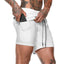2022 Sport Shorts Men Sportswear Double-deck Running Shorts 2 In 1 Beach Bottoms Summer Gym Fitness Training Jogging Short Pants - Slobuy