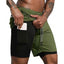 2022 Sport Shorts Men Sportswear Double-deck Running Shorts 2 In 1 Beach Bottoms Summer Gym Fitness Training Jogging Short Pants - Slobuy