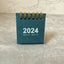 2023-2024 Retro Simple Solid Color Desk Calendar Desktop Paper Mini Stand Calendar Daily Table Planner Yearly Agenda Organizer - Slobuy