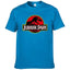2023Jurassic Park T Shirt Men 100% Cotton Printed T-Shirt Casual Funny Tops Jurassic World Tees Short Sleeve Cool Tshirt 80045 - Slobuy