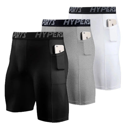 2023 Compression Shorts Men Summer Sportswear Training Tights Gym Fitness Leggings Short Pants Sport Bottoms Running Shorts Men - Slobuy