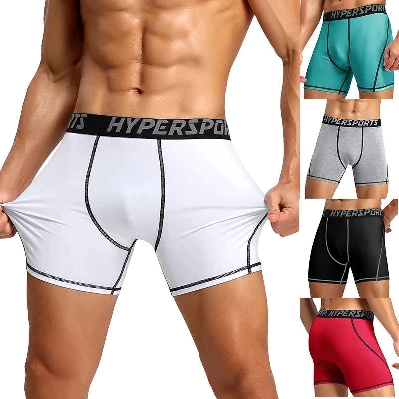 2023 Compression Shorts Men Summer Sportswear Training Tights Gym Fitness Leggings Short Pants Sport Bottoms Running Shorts Men - Slobuy