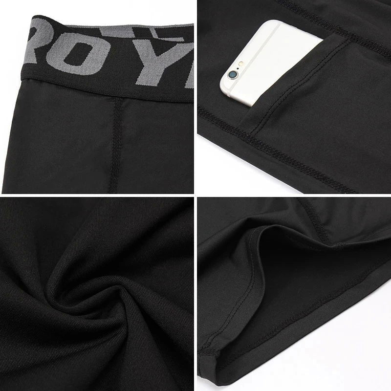 2023 Compression Shorts Men Summer Sportswear Training Tights Gym Fitness Leggings Short Pants Sport Bottoms Running Shorts Men - Slobuy