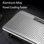 2023 Cooling Fan Laptop Cooling Pad 11 13 17 Inch Laptop Aluminum Alloy Notebook Radiator Stand Gaming Cooler Stand for Gaming - Slobuy