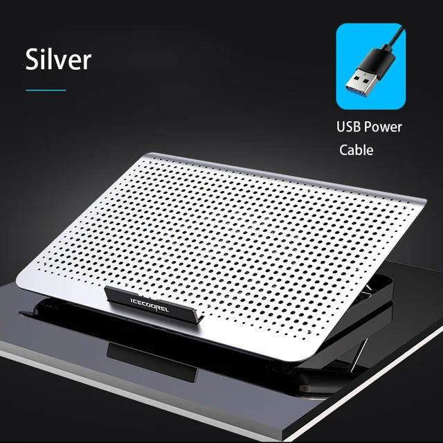 2023 Cooling Fan Laptop Cooling Pad 11 13 17 Inch Laptop Aluminum Alloy Notebook Radiator Stand Gaming Cooler Stand for Gaming - Slobuy