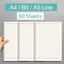 2023 Diary A5 B5 A4 Transparent Loose Leaf Binder Notebook Inner Core Cover Note Book Journal Planner Office Stationery Supplies - Slobuy