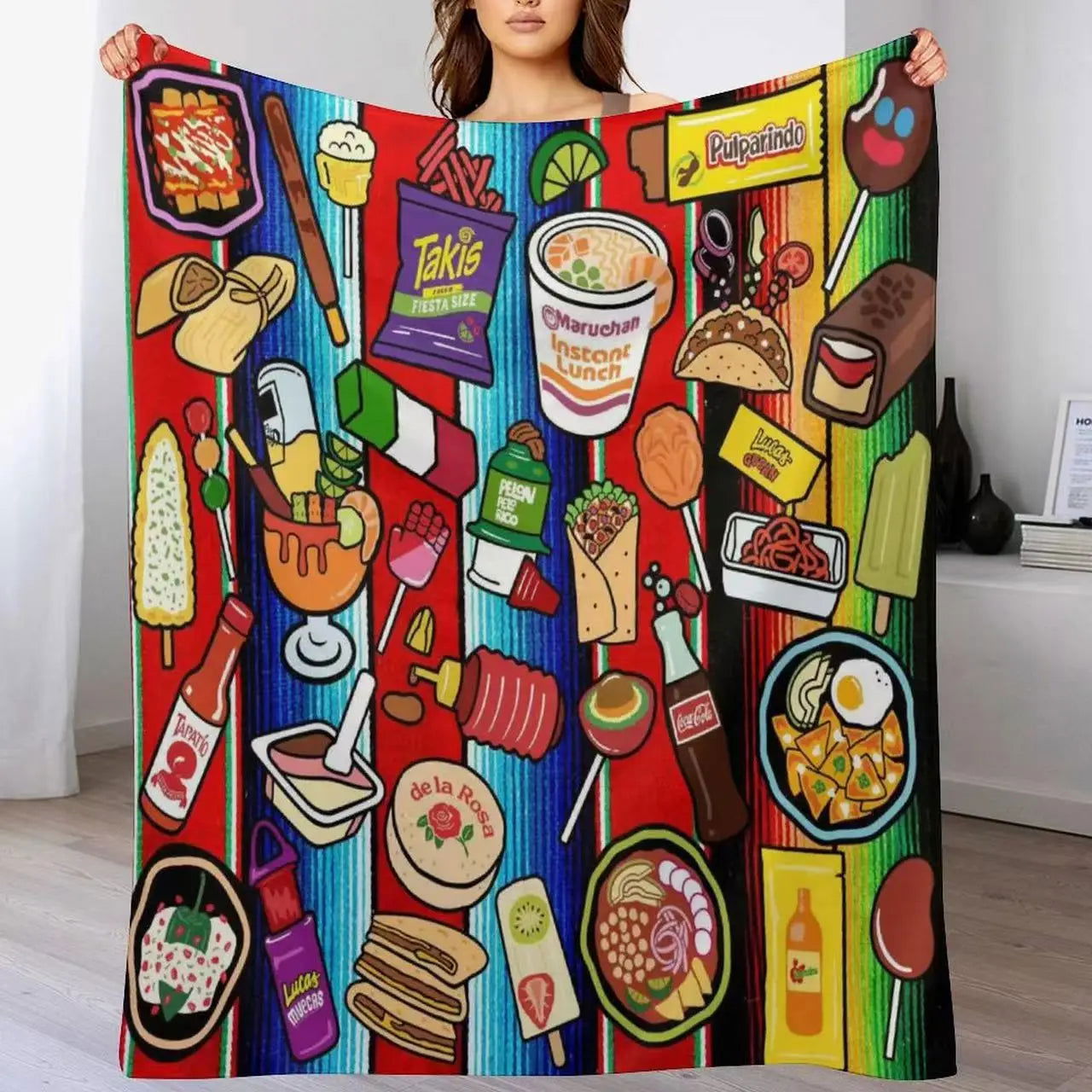 2023 Hot Sale Mexican Food Blankets For Holiday Season - Slobuy