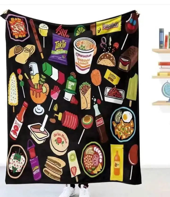 2023 Hot Sale Mexican Food Blankets For Holiday Season - Slobuy