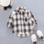 2023 Korean Fashion Children Tops Boys Buffalo Plaid Flannel Shirt Baby Casual Shirt Outerwear Clothes Autumn Girls Blouses 0-5T - Slobuy