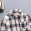 2023 Korean Fashion Children Tops Boys Buffalo Plaid Flannel Shirt Baby Casual Shirt Outerwear Clothes Autumn Girls Blouses 0-5T - Slobuy