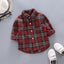 2023 Korean Fashion Children Tops Boys Buffalo Plaid Flannel Shirt Baby Casual Shirt Outerwear Clothes Autumn Girls Blouses 0-5T - Slobuy