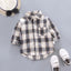 2023 Korean Fashion Children Tops Boys Buffalo Plaid Flannel Shirt Baby Casual Shirt Outerwear Clothes Autumn Girls Blouses 0-5T - Slobuy