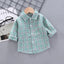 2023 Korean Fashion Children Tops Boys Buffalo Plaid Flannel Shirt Baby Casual Shirt Outerwear Clothes Autumn Girls Blouses 0-5T - Slobuy