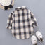 2023 Korean Fashion Children Tops Boys Buffalo Plaid Flannel Shirt Baby Casual Shirt Outerwear Clothes Autumn Girls Blouses 0-5T - Slobuy