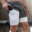 2023 Men Running Shorts 2 In 1 Double Deck Quick Dry Gym Sportswear Fitness Workout Hot Pants Male Training Shorts - Slobuy