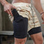 2023 Men Running Shorts 2 In 1 Double Deck Quick Dry Gym Sportswear Fitness Workout Hot Pants Male Training Shorts - Slobuy