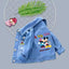 2023 New Baby Boys Girls Denim Mickey Minnie Mouse Jacket Coat Spring Autumn Children Outerwear Kids Cotton Clothes for 2-9 Year - Slobuy