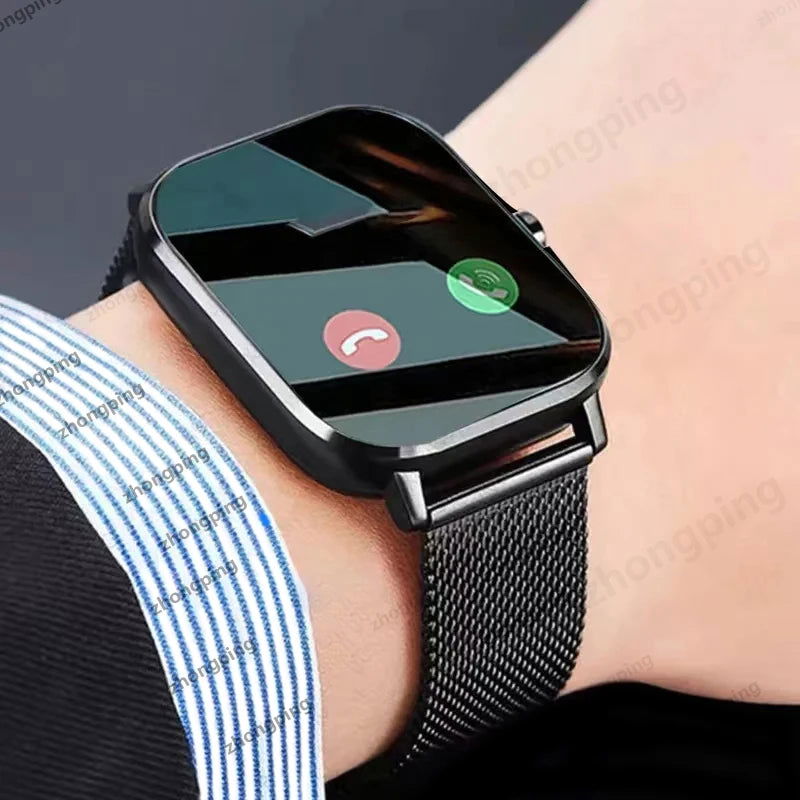 2023 New Bluetooth Answer Call Smart Watch Men Touch Call Fitness Tracker Waterproof Smartwatch Women For Android blood oxygen - Slobuy