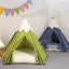 2023 New Dog Teepee Tent Stylish, Soft, Cozy Bed with Thick Plush Pad Washable Cat Houses Puppy Beds for Small Medium Dog Cats - Slobuy