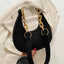 2023 New Fashion Chain Personality Trend Single Armpit Hundred With Crescent Moon Bag For Women - Slobuy