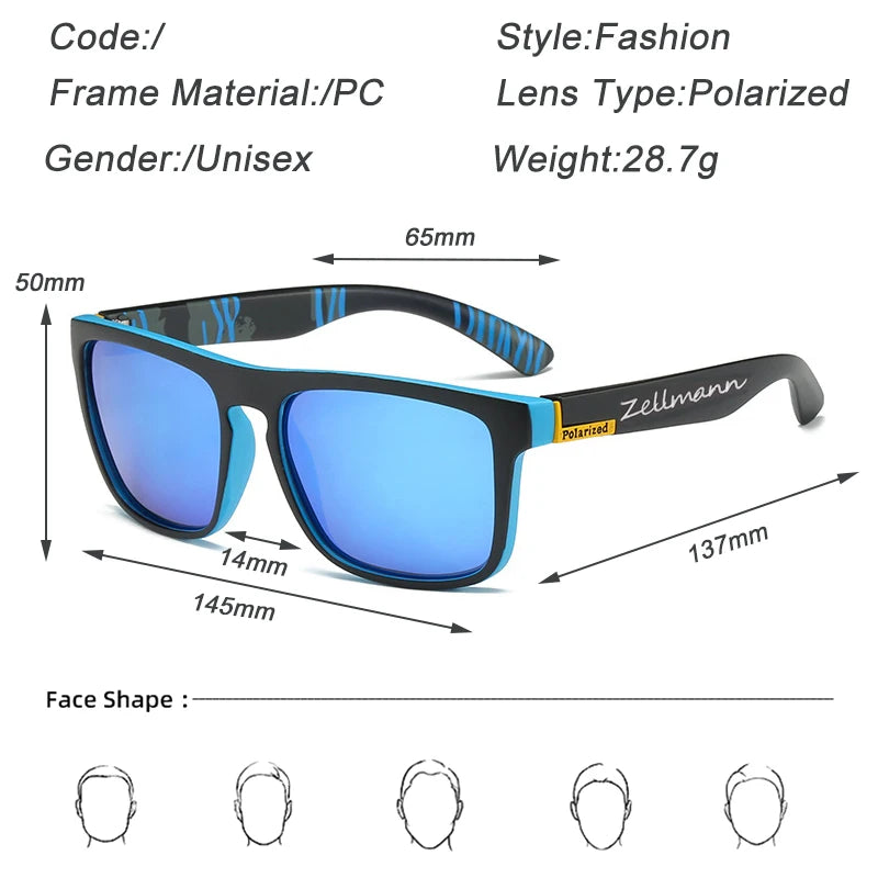2023 New Fashion Polarized Sunglasses Color Changing Men Outdoor Sports Cycling Eyewear Road Mountain Bike Cycling Glasses - Slobuy