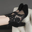2023 New Fashion Women High Heels Lace Flower Ankle Strap Hollow Out Sandals Round Toe Zip Pumps Zapatos De Mujer - Slobuy
