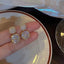 2023 New French Elegant Gold Color Bean Spliced Flat Pearl Earrings for Korean Fashion Jewelry Party Women's Sweet Accessories - Slobuy