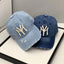 2023 New Luxury Brand MY Embroidered Washed Denim Baseball Cap for Men High Quality Black Vintage Y2k Dad Hats Gorras Hombre - Slobuy