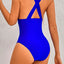 2023 New Sexy Mesh Patchwork Swimwear Women One Piece Swimsuit Female Deep V-neck Bathing Suit Beach Wear Push Up Monokini Swim - Slobuy