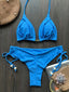 2023 New Sexy Triangle Bathing Suit for Women Brazilian Bikinis Halter Swimwear Push Up Swimsuit Metal Chain Beach Bikini Set - Slobuy