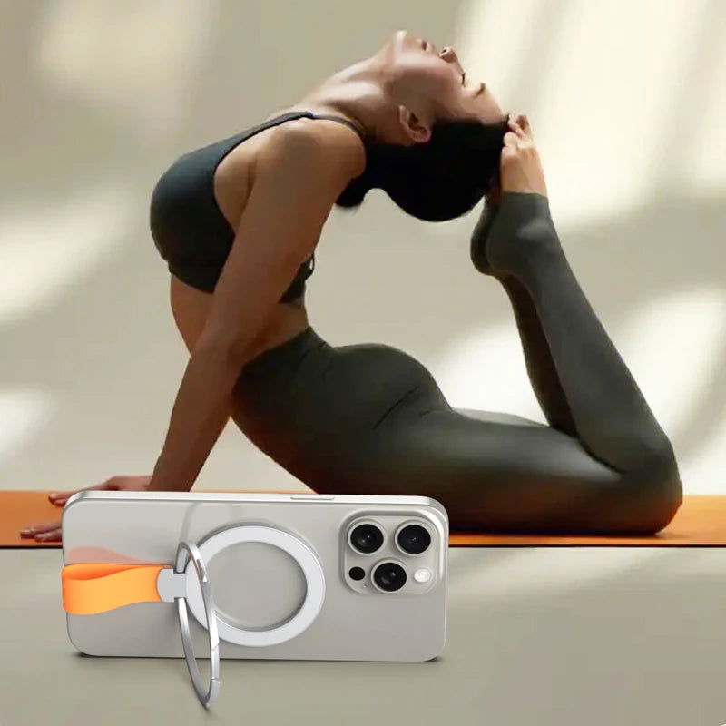 2023 New Strong Magnetic Mobile Phone Holder for Magsafe Accessories Magnet Stand with Strap Bracket for iPhone 13 14 15 Samsung - Slobuy