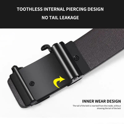 2023 New product Belt men's high quality toothless automatic buckle Casual men belt men's business fashion Belt - Slobuy