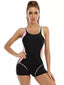 2023 Patchwork Sport One Piece Swimsuit Plus Size Swimwear Women Professional Sport Bathing Suit Surfing Swimsuits Swimming Suit - Slobuy