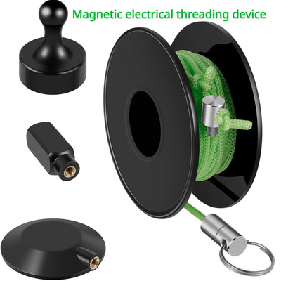 2023 Professional Wiremag Puller Magnetic Cable Pulling StringWall Wire Fishing Guide Tool Garden Repair Threader Outdoor Office - Slobuy