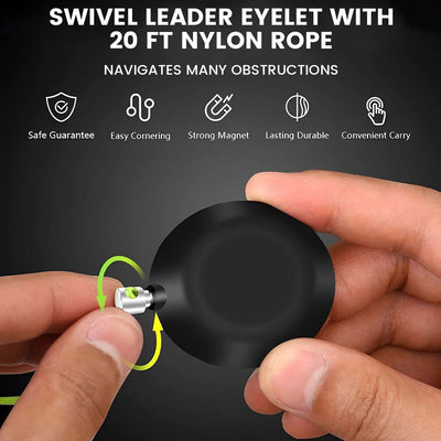 2023 Professional Wiremag Puller Magnetic Cable Pulling StringWall Wire Fishing Guide Tool Garden Repair Threader Outdoor Office - Slobuy