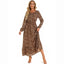 2023 Sping Summer Bohemian Women Maxi Dress Casual Long Sleeve High Waist Beach Woman Chiffon Dresses Floral Vestidoes Mujer New - Slobuy