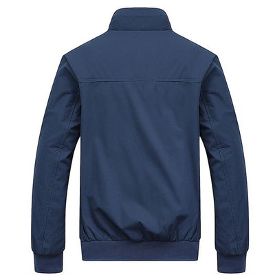 2023 Spring Autumn Casual Solid Fashion Slim Bomber Jacket Men Overcoat New Arrival Baseball Jackets Men's Jacket M-6XL 8XL Top - Slobuy