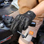 2023 Summer New Vintage Leather Motorcycle Gloves Men Black Wear-resistant Guantes Touchscreen Anti-slip Retro Motobiker Luvas - Slobuy