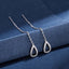 2023 Trendy Long Wire Tassel Thread Chain Climb Star Heart Beads Pendants Drop Earrings Women's Rhinestone  Accessories Jewelry - Slobuy
