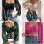2023 Woman’s Tops Puff Sleeve Sexy Close-Fitting Summer and Spring Lace up V-neck Fashion Solid Color Simple Long Sleeve Hot - Slobuy