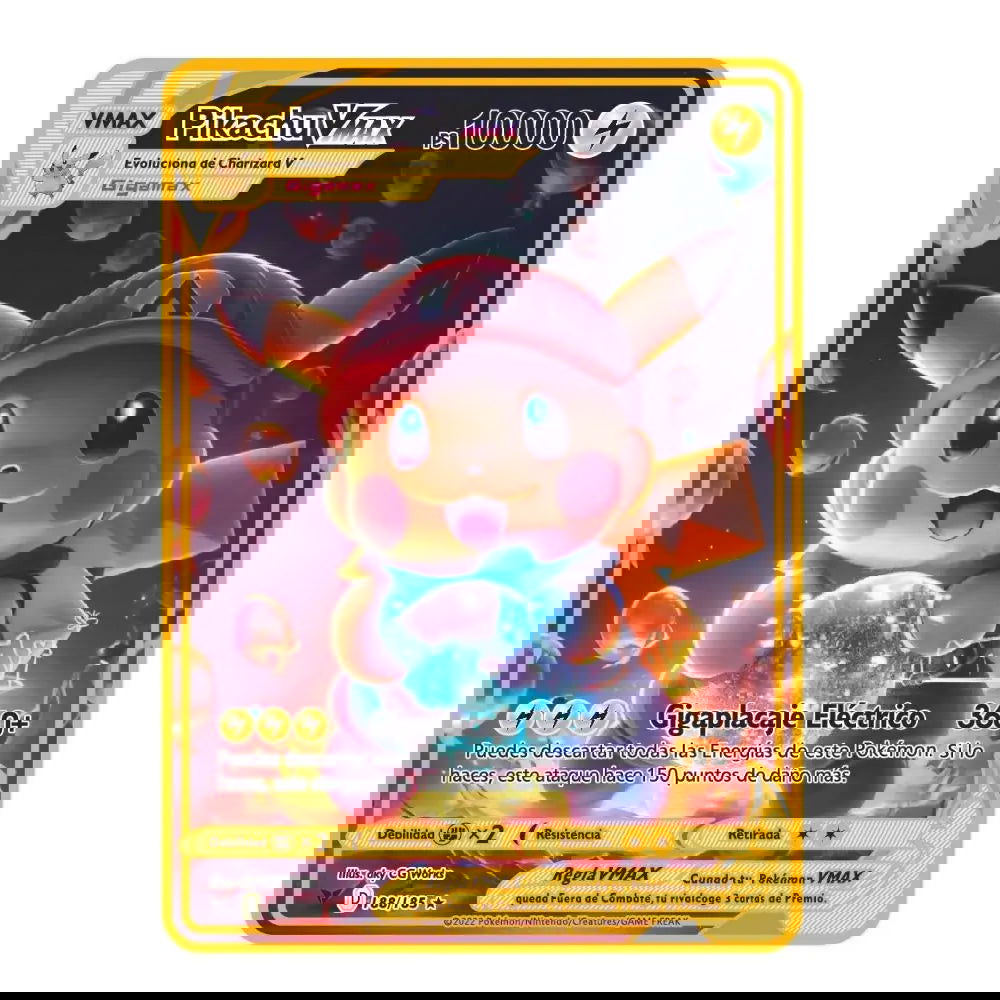 2023 new 10000 Arceus Vmax Gx gold pocket monster card Spanish iron metal Pokmo Letters children's gift game collection card - Slobuy