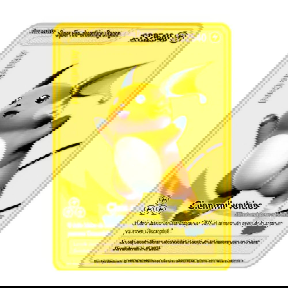 2023 new 10000 Arceus Vmax Gx gold pocket monster card Spanish iron metal Pokmo Letters children's gift game collection card - Slobuy