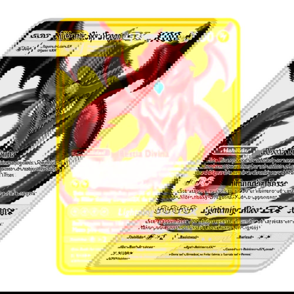 2023 new 10000 Arceus Vmax Gx gold pocket monster card Spanish iron metal Pokmo Letters children's gift game collection card - Slobuy