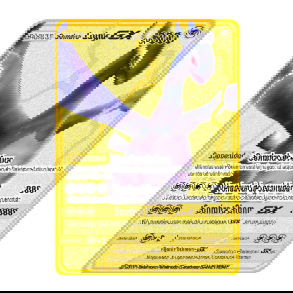 2023 new 10000 Arceus Vmax Gx gold pocket monster card Spanish iron metal Pokmo Letters children's gift game collection card - Slobuy