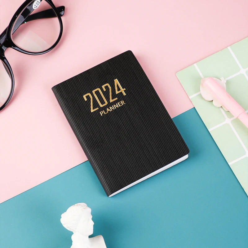 2024 A7 Notebook Weekly Planner Notebooks Diary Caderno To Do List Pocket Note Book Diario Calendar Office Papelaria Notepad - Slobuy