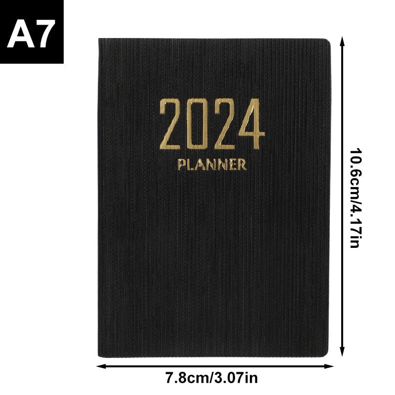 2024 A7 Notebook Weekly Planner Notebooks Diary Caderno To Do List Pocket Note Book Diario Calendar Office Papelaria Notepad - Slobuy