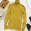 2024 Autumn Winter Thick Sweater Women Knitted Ribbed Pullover Sweater Long Sleeve Turtleneck Slim Jumper Soft Warm Pull Femme - Slobuy